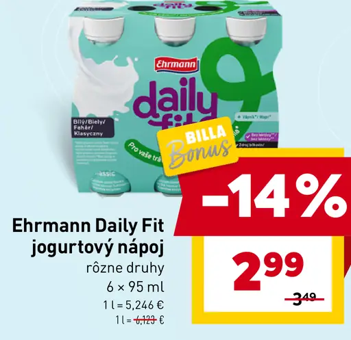 Ehrmann Daily Fit jogurtový nápoj