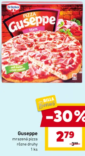 Giuseppe mrazená pizza