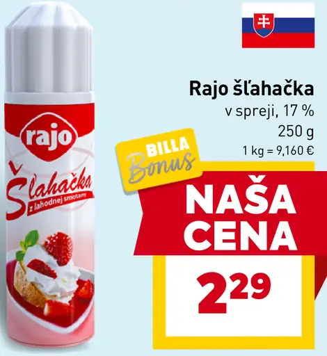 Rajo Šľahačka v spreji