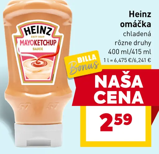 Heinz omáčka chladená