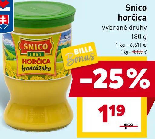 Snico horčica výberová