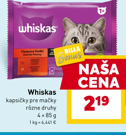 Whiskas Kapsičky pre mačky