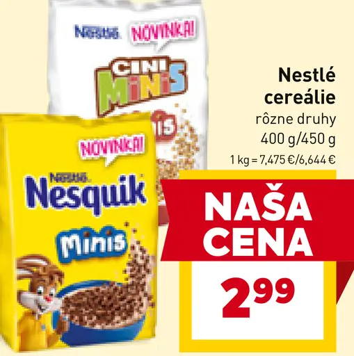 Nestlé cereálie