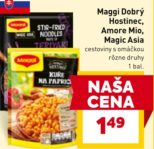 Maggi cestoviny so sójovou omáčkou