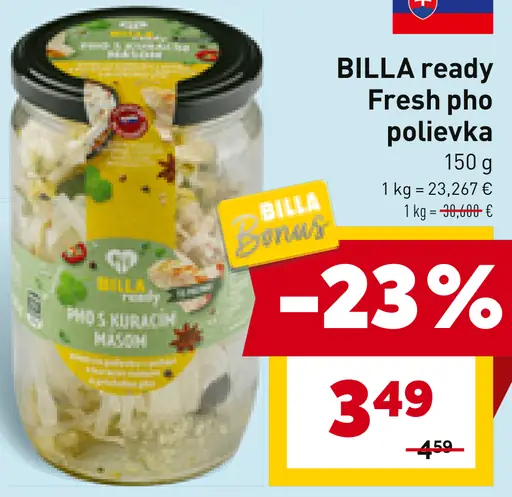 BILLA ready Fresh pho polievka