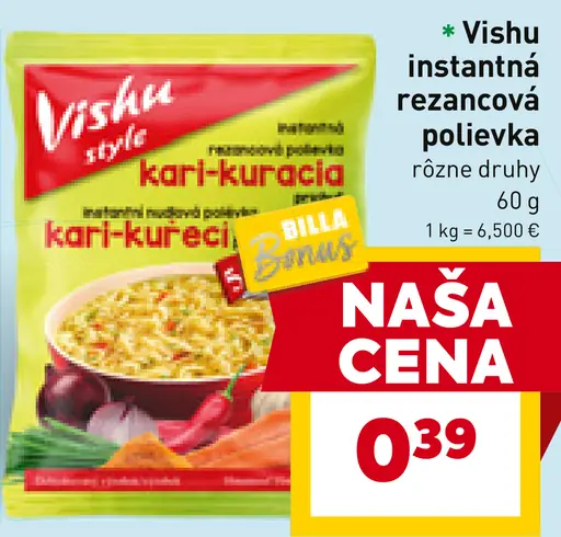 Vishu instantná rezancová polievka