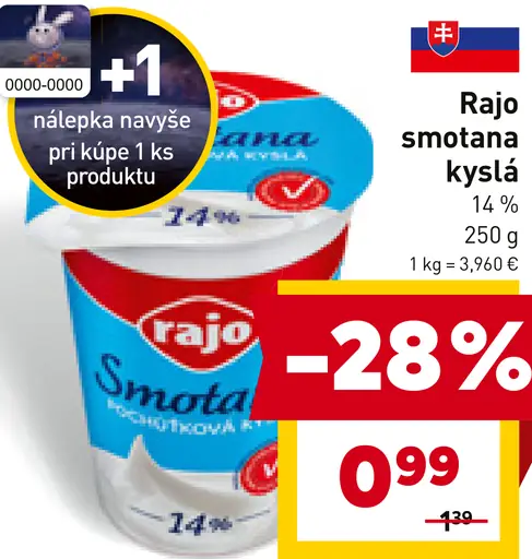 Rajo Smotana kyslá