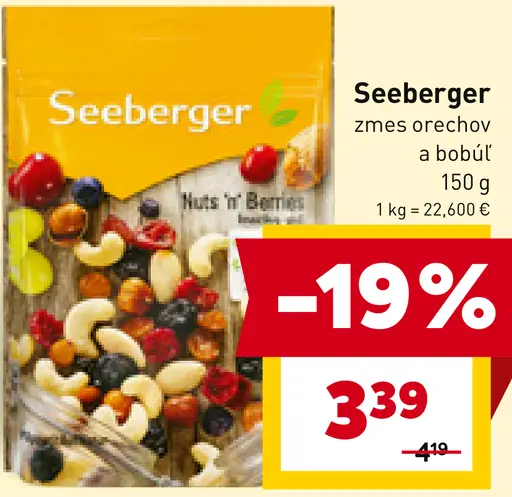 Seeberger zmes orechov a bobúľ