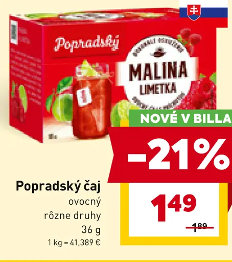 Popradský ovocný čaj Višňa a jahoda, Záhradná zmes