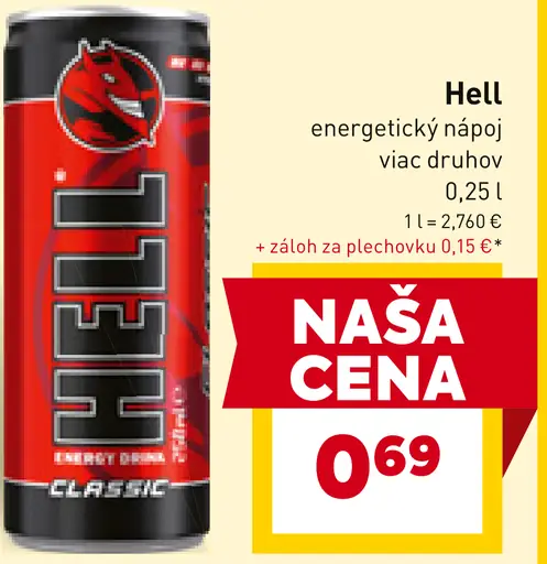 Hell energetický nápoj plechovka