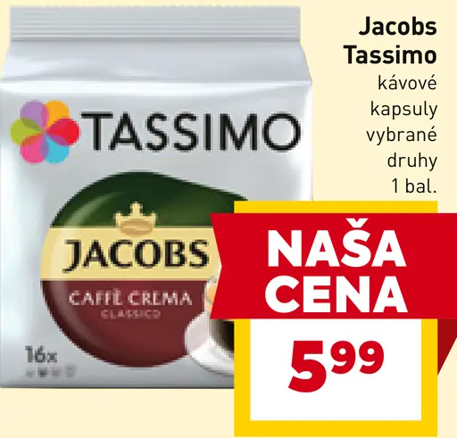 Jacobs Tassimo kávové kapsuly