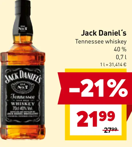 Jack Daniel's Gentleman Jack Tennessee Whiskey