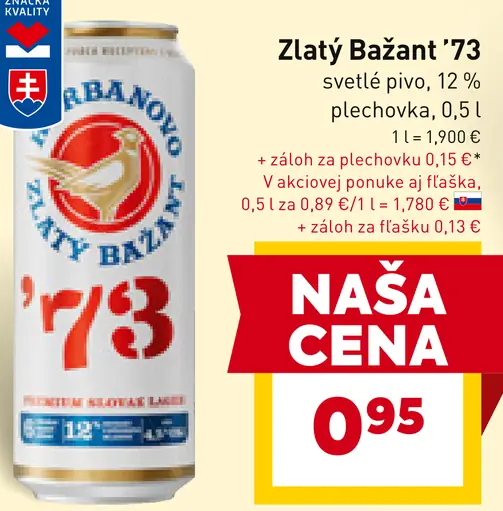 Zlatý Bažant '73 plechovka