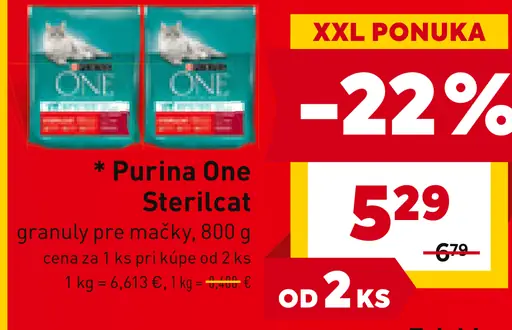 Purina One Sterilcat granuly pre mačky