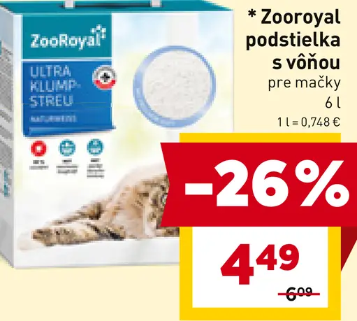 Zooroyal podstielka s vôňou pre mačky