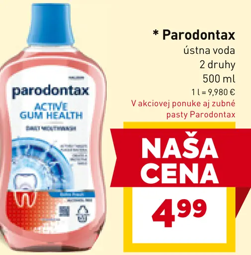 Parodontax ústna voda
