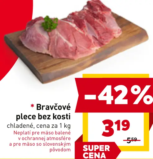 Bravčové plece bez kosti