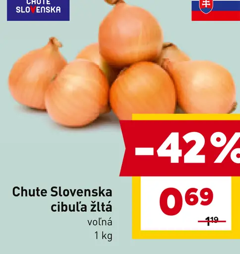 Chute Slovenska cibuľa žltá