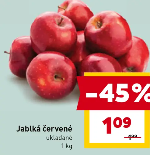 Červené jablká
