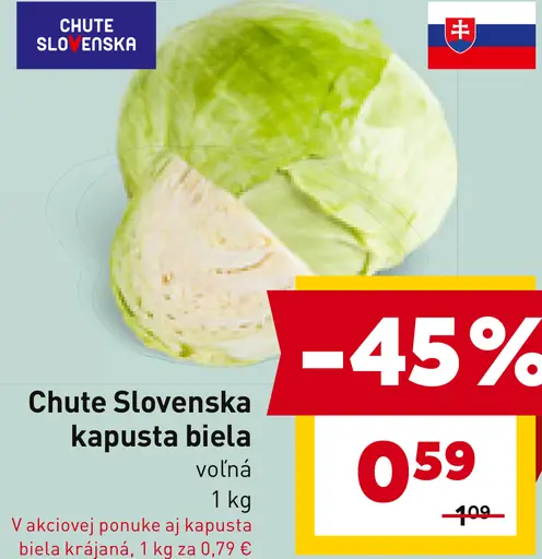 Chute Slovenska kapusta biela