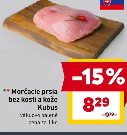 Morkacie prsia bez kosti a kože Kubus