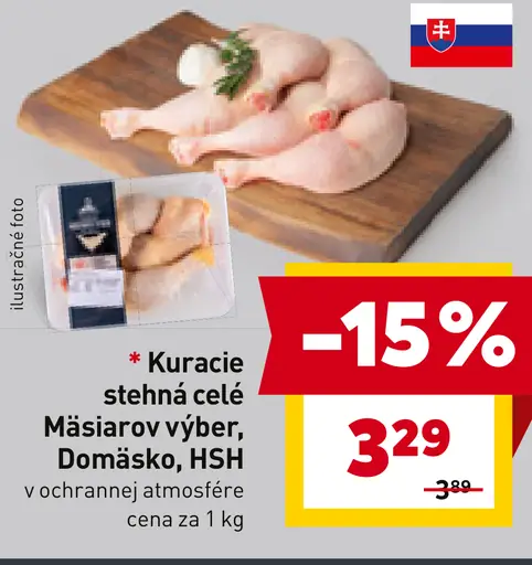 Kuracie stehná celé Mäsiarov výber Domáce