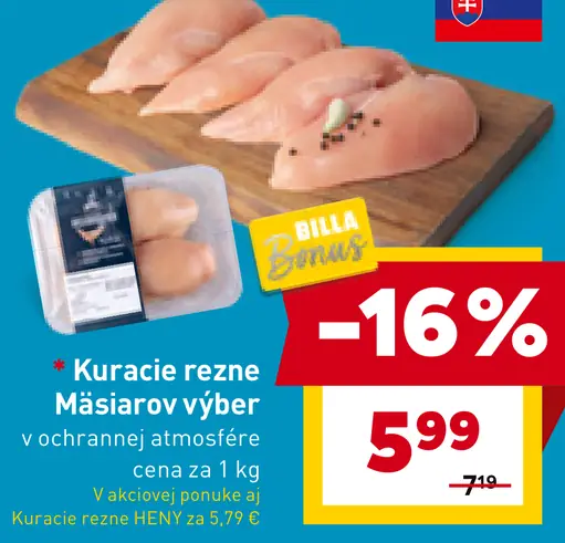 Kuracie rezne Mäsiarov výber