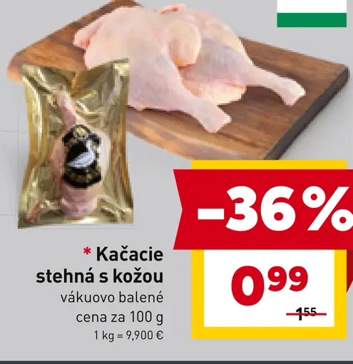 Kačacie stehná s kožou