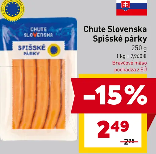 Chute Slovenska Spišské párky
