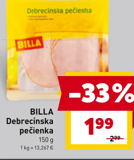 BILLA Debrecínska pečienka