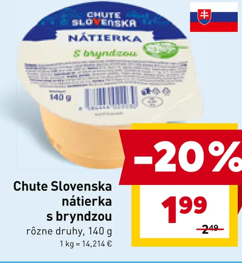 Chute Slovenska Nátierka s bryndzou