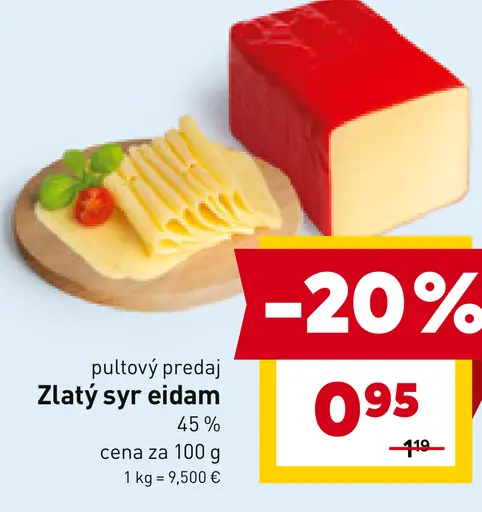 Zlatý syr eidam