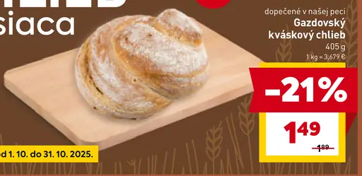 Gazdovský kváskový chlieb