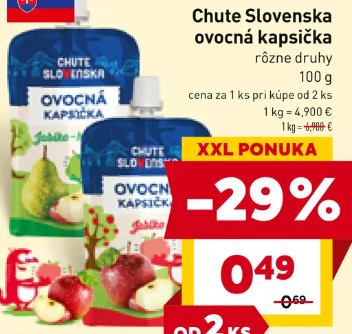 Chute Slovenska ovocná kapsička