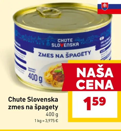 Chute Slovenska zmes na špagety