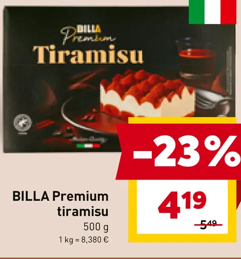 BILLA Premium Tiramisu