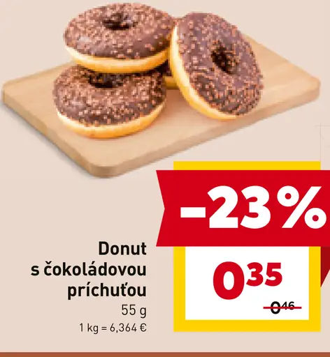 Donut s čokoládovou príchuťou