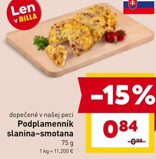 Podplameník slanina-smotana