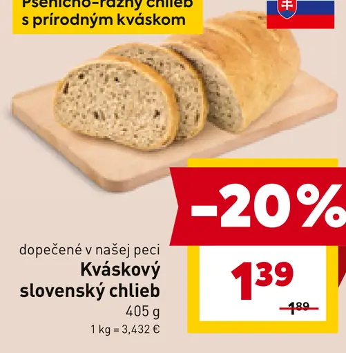 Kváskový slovenský chlieb
