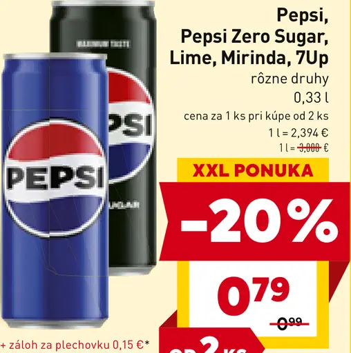 Pepsi, Pepsi Zero Sugar, Lime, Mirinda, 7Up