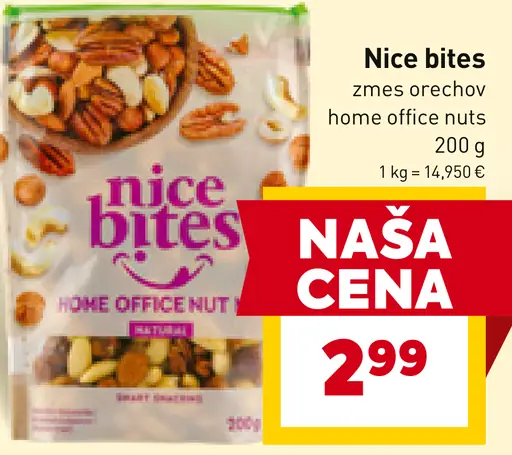 Nice bites zmes orechov home office nut