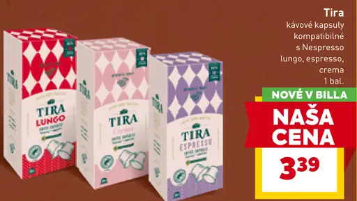 Tira kávové kapsuly