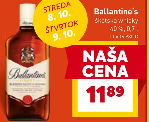 Ballantine's škótska whisky