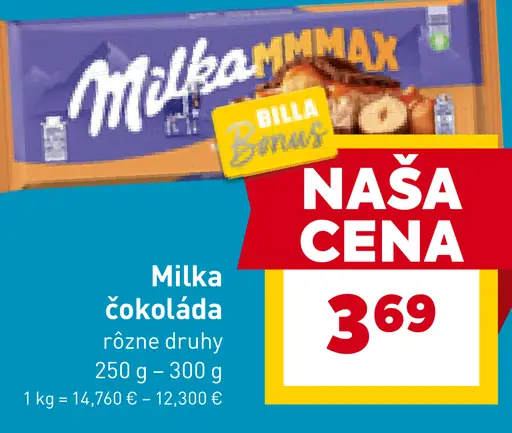 Milka Mliečna čokoláda