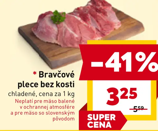 Bravčové plece bez kosti
