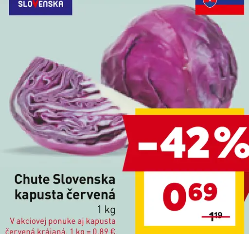 Chute Slovenska kapusta červená