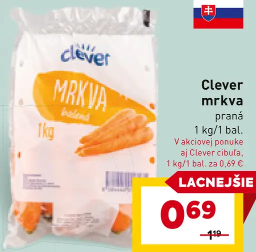Clever mrkva praná