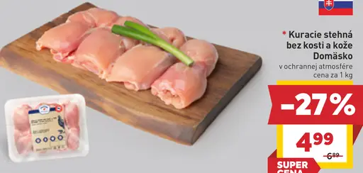 Kuracie stehná bez kosti a kože