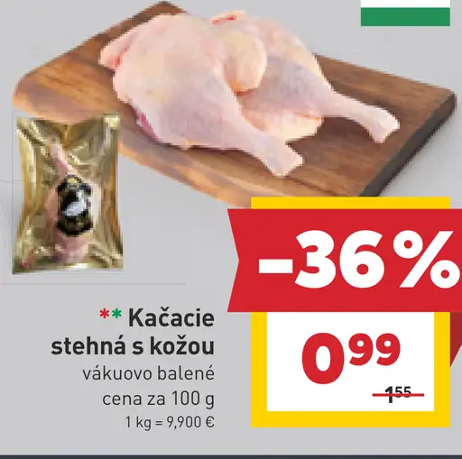 Kačacie stehná s kožou