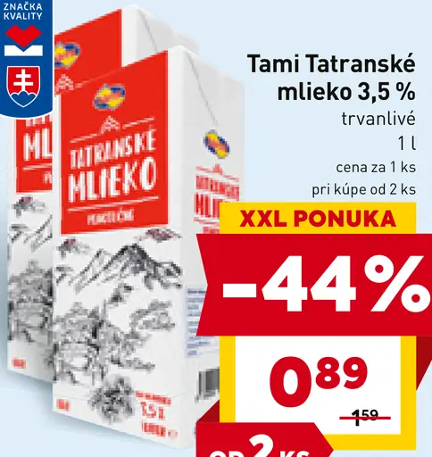 Tami Tatranské Mlieko 3,5%